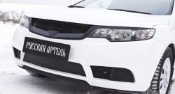Зимняя заглушка решетки переднего бампера РА KIA Cerato  2 TD (2008-2013) седан