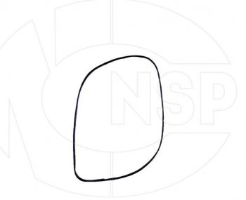 869 р. Зеркальный элемент зеркала заднего вида NSP (с обогревом, правый) KIA Cerato 2 TD седан (2008-2013)  с доставкой в г. Пермь. Увеличить фотографию 3