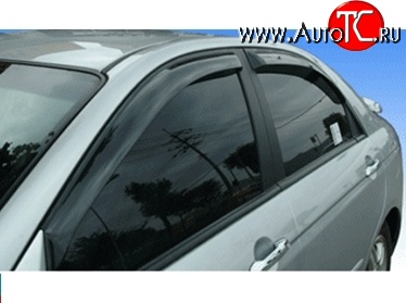 611 р. Дефлекторы окон (ветровики) Novline 4 шт KIA Cerato 2 TD седан (2008-2013)  с доставкой в г. Пермь