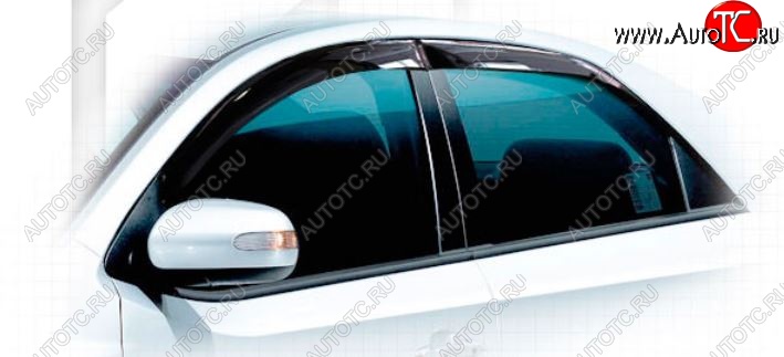 1 999 р. Дефлектора окон CA-Plastic  KIA Forte  седан (2008-2013) (Classic полупрозрачный, Без хром.молдинга)  с доставкой в г. Пермь