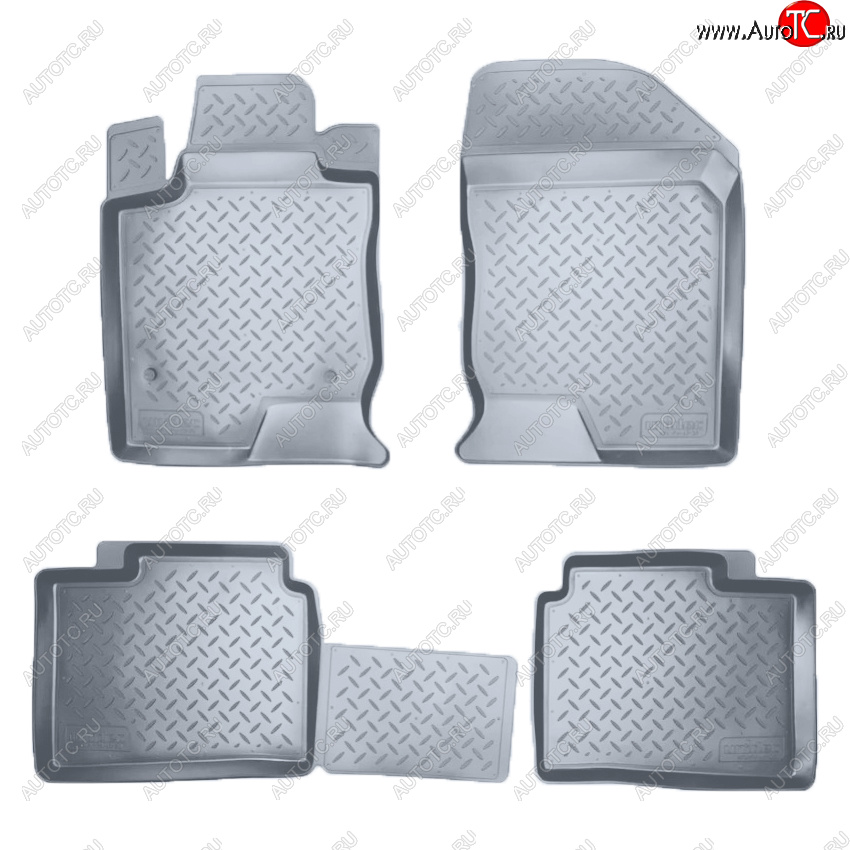 3 179 р. Коврики салона Norplast Unidec  KIA Magentis (2005-2010) (Цвет: серый)  с доставкой в г. Пермь