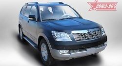 10 034 р. Пороги из алюминиевого профиля Souz-96 KIA Mohave HM дорестайлинг (2008-2017)  с доставкой в г. Пермь. Увеличить фотографию 2
