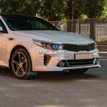 Реснички на фары MV-Tuning KIA Optima  4 JF (2015-2018) дорестайлинг универсал, дорестайлинг седан
