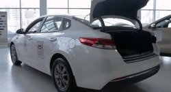 1 069 р. Защитная накладка на задний бампер RA KIA Optima 4 JF дорестайлинг седан (2016-2018)  с доставкой в г. Пермь. Увеличить фотографию 5