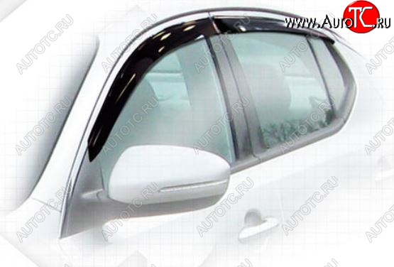 2 199 р. Дефлектора окон CA-Plastiс KIA Optima 3 TF дорестайлинг седан (2010-2013) (Classic полупрозрачный, Без хром.молдинга)  с доставкой в г. Пермь