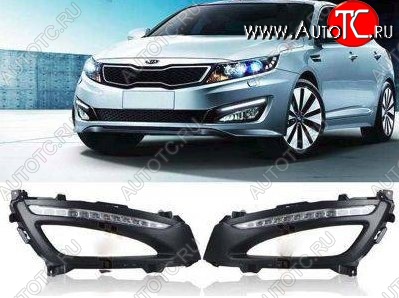 21 599 р. Дневные ходовые огни СТ KIA Optima 3 TF дорестайлинг седан (2010-2013)  с доставкой в г. Пермь