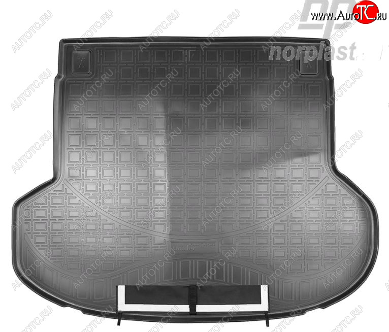 3 499 р. Коврик багажника Norplast (без рельс) KIA ProCeed 3 CD универсал дорестайлинг (2018-2021) (Черный, с погрузочным ковриком (фартуком))  с доставкой в г. Пермь