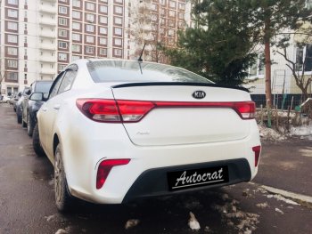 3 399 р. Лип спойлер АВТОКРАТ  KIA Rio  3 QB (2015-2017) рестайлинг седан (Неокрашенный)  с доставкой в г. Пермь. Увеличить фотографию 11