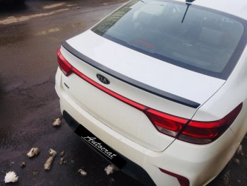 3 399 р. Лип спойлер АВТОКРАТ  KIA Rio  3 QB (2015-2017) рестайлинг седан (Неокрашенный)  с доставкой в г. Пермь. Увеличить фотографию 6