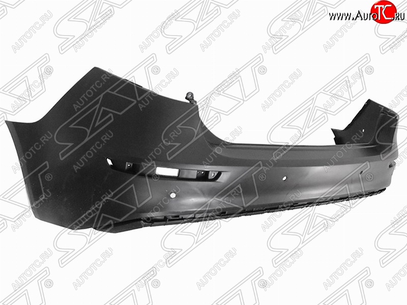 2 899 р. Бампер задний SAT (под молдинг)  KIA Rio  3 QB (2015-2017) рестайлинг седан (Неокрашенный)  с доставкой в г. Пермь