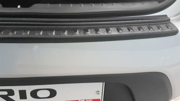 1 039 р. Защитная накладка заднего бампера Petroil Tuning  KIA Rio  3 QB (2015-2017) рестайлинг седан  с доставкой в г. Пермь. Увеличить фотографию 6