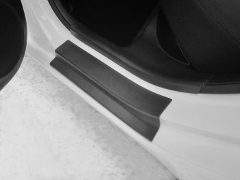 1 329 р. Пороги накладки дверей Petroil Tuning  KIA Rio  3 QB (2015-2017) рестайлинг седан  с доставкой в г. Пермь. Увеличить фотографию 4