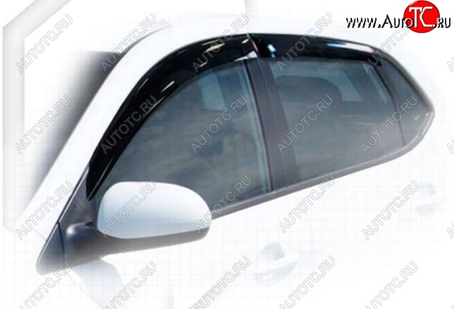 2 099 р. Дефлектора окон CA-Plastiс KIA Rio 3 QB рестайлингхэтчбек5дв. (2015-2017) (Classic полупрозрачный, Без хром.молдинга)  с доставкой в г. Пермь