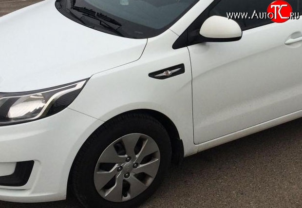4 389 р. Переднее левое крыло Стандартное KIA Rio 3 QB дорестайлинг седан (2011-2015) (Окрашенное)  с доставкой в г. Пермь