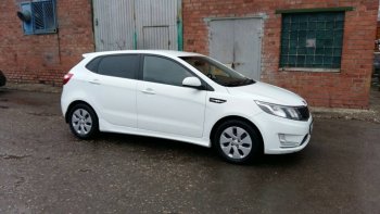 4 099 р. Пороги накладки Drive KIA Rio 3 QB хэтчбек 5 дв. рестайлинг (2015-2017) (Неокрашенные)  с доставкой в г. Пермь. Увеличить фотографию 4