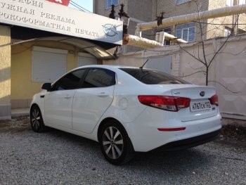 2 799 р. Лип спойлер АВТОКРАТ KIA Rio 3 QB рестайлинг седан (2015-2017) (Неокрашенный)  с доставкой в г. Пермь. Увеличить фотографию 3