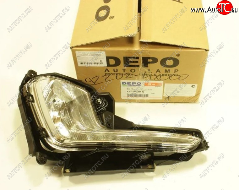 4 799 р. Противотуманная фара правая DEPO KIA Rio 3 QB дорестайлингхэтчбек5дв. (2011-2015)  с доставкой в г. Пермь