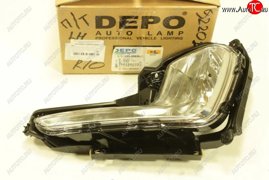 5 999 р. Противотуманная фара левая DEPO KIA Rio 3 QB хэтчбек 5 дв. дорестайлинг (2011-2015)  с доставкой в г. Пермь