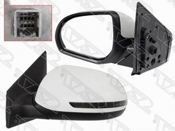 Левое боковое зеркало заднего вида SAT (поворот, 5 контактов) KIA Rio 3 QB хэтчбек 5 дв. рестайлинг (2015-2017)