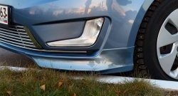 3 799 р. Накладки на передний бампер BS KIA Rio 3 QB дорестайлинг седан (2011-2015) (Неокрашенная)  с доставкой в г. Пермь. Увеличить фотографию 3
