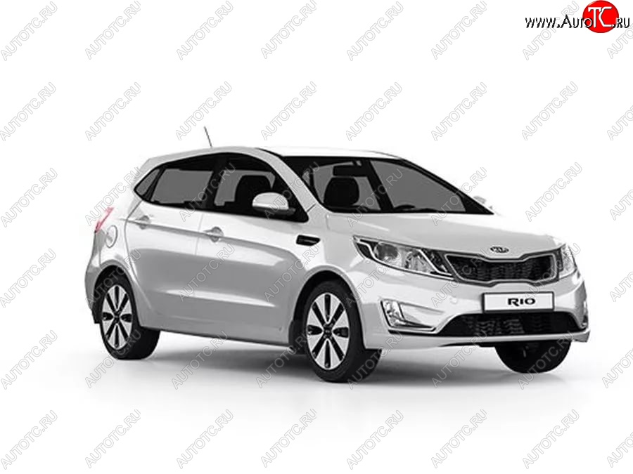 3 659 р. Стандартный передний бампер KIA Rio 3 QB хэтчбек 5 дв. дорестайлинг (2011-2015) (Окрашенный)  с доставкой в г. Пермь