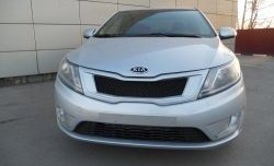 3 639 р. Решётка радиатора Pandora KIA Rio 3 QB хэтчбек 5 дв. дорестайлинг (2011-2015) (Неокрашенная)  с доставкой в г. Пермь. Увеличить фотографию 2