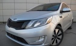 3 639 р. Решётка радиатора Pandora KIA Rio 3 QB хэтчбек 5 дв. дорестайлинг (2011-2015) (Неокрашенная)  с доставкой в г. Пермь. Увеличить фотографию 3