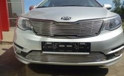 Декоративная вставка воздухозаборника Berkut KIA Rio 3 QB хэтчбек 5 дв. рестайлинг (2015-2017)