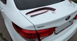 1 999 р. Реснички на фонари BS  KIA Rio  3 QB (2015-2017) рестайлинг седан (Неокрашенные)  с доставкой в г. Пермь. Увеличить фотографию 2