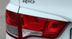 1 999 р. Реснички на фонари BS  KIA Rio  3 QB (2015-2017) рестайлинг седан (Неокрашенные)  с доставкой в г. Пермь. Увеличить фотографию 3