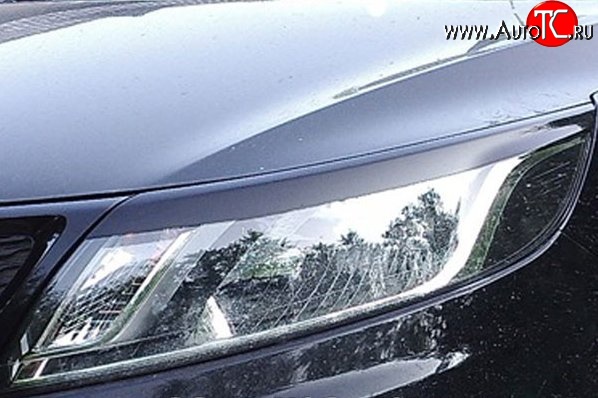 439 р. Реснички на фары M-VRS KIA Rio 3 QB дорестайлингхэтчбек5дв. (2011-2015) (Неокрашенные)  с доставкой в г. Пермь