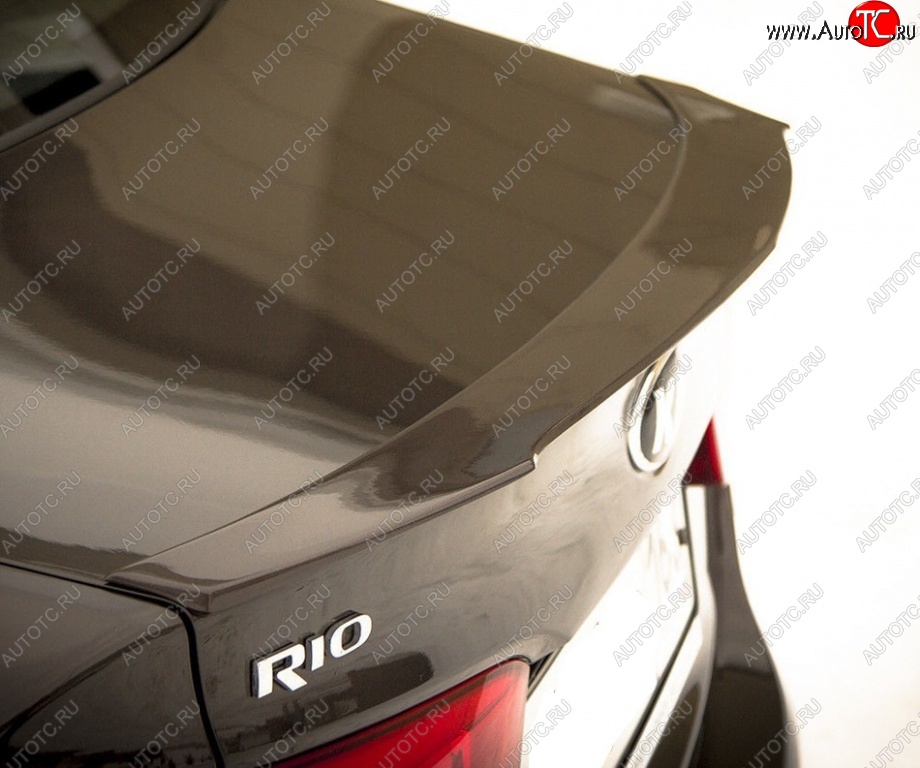 5 999 р. Лип спойлер BS  KIA Rio  3 QB (2011-2017) дорестайлинг седан, рестайлинг седан (Неокрашенный)  с доставкой в г. Пермь