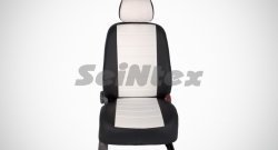 5 999 р. Чехлы для сидений SeiNtex (экокожа, белый цвет, 4 подголовника)  KIA Rio  3 QB (2011-2017) хэтчбек 5 дв. дорестайлинг, хэтчбек 5 дв. рестайлинг  с доставкой в г. Пермь. Увеличить фотографию 2