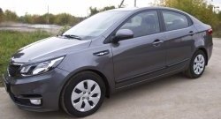 2 899 р. Молдинги RA (вариант 2, комплект 4 шт) KIA Rio 3 QB рестайлинг седан (2015-2017) (Поверхность глянец (под окраску), Неокрашенные)  с доставкой в г. Пермь. Увеличить фотографию 5