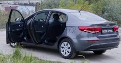 2 449 р. Накладки на порожки автомобиля RA v2  KIA Rio  3 QB (2015-2017) рестайлинг седан  с доставкой в г. Пермь. Увеличить фотографию 2