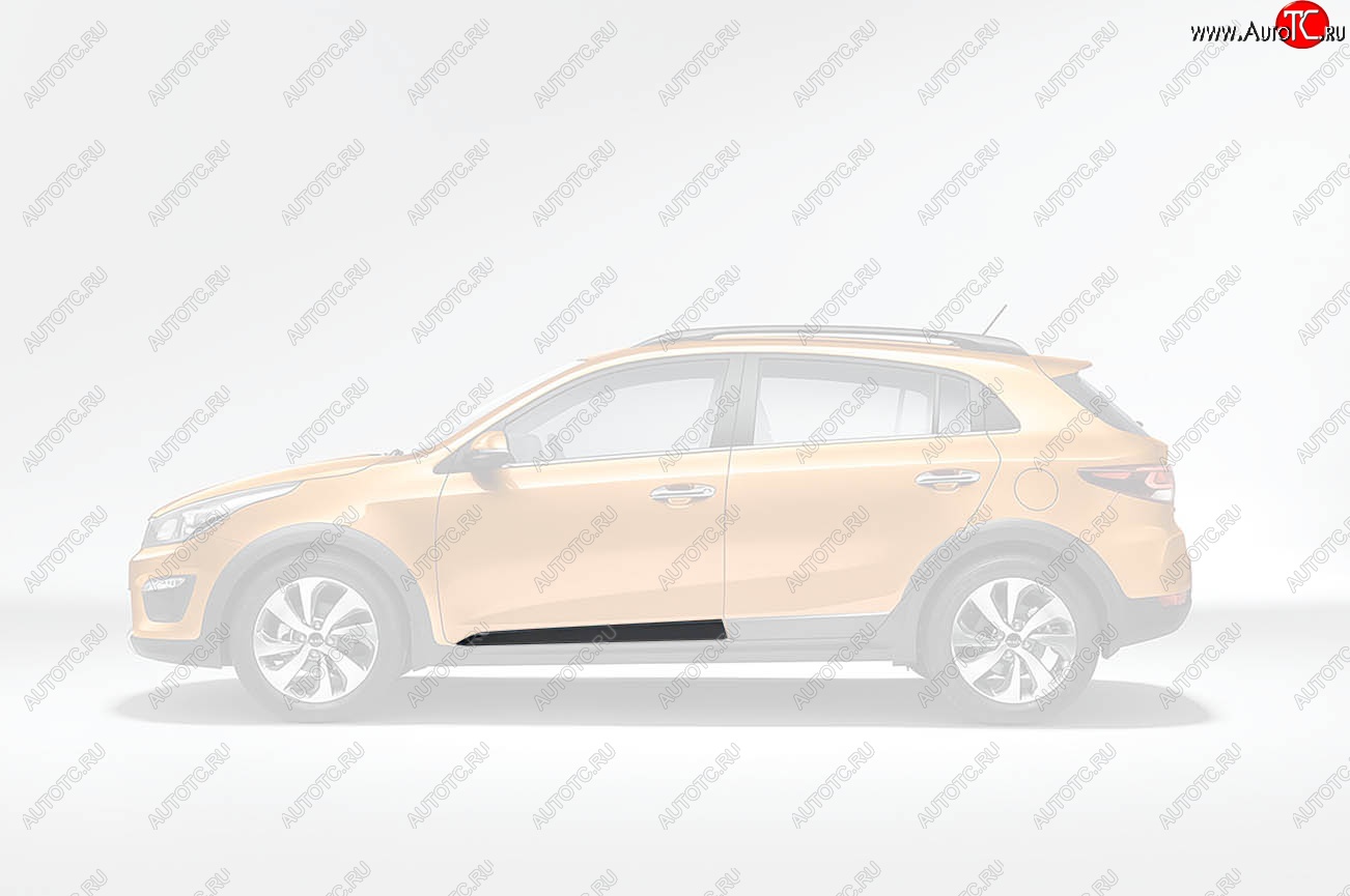 2 799 р. Молдинг левый на переднюю дверь Оригинал KIA Rio X-line (2017-2021)  с доставкой в г. Пермь