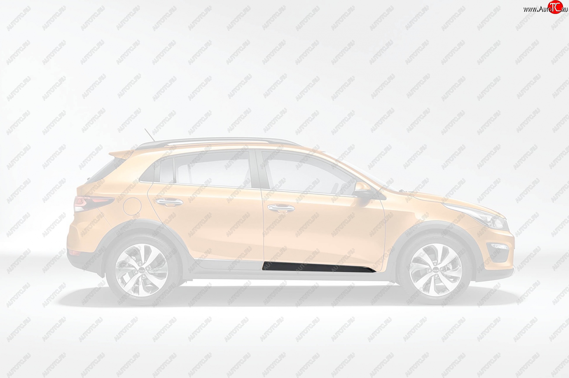 3 889 р. Молдинг правый на переднюю дверь Оригинал KIA Rio X-line (2017-2021)  с доставкой в г. Пермь