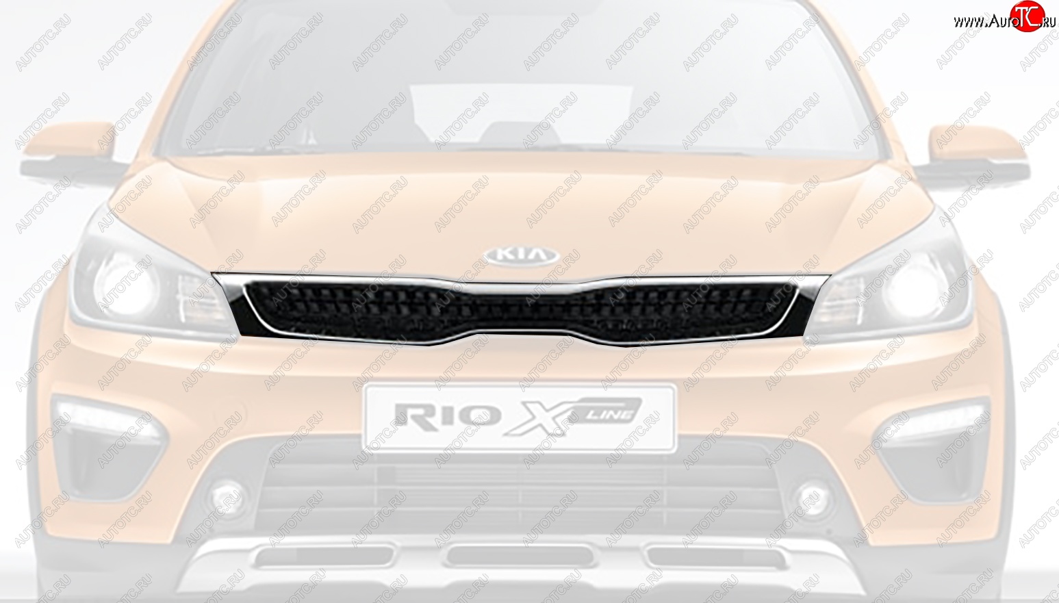 13 949 р. Решётка радиатора Оригинал KIA Rio X-line (2017-2021)  с доставкой в г. Пермь