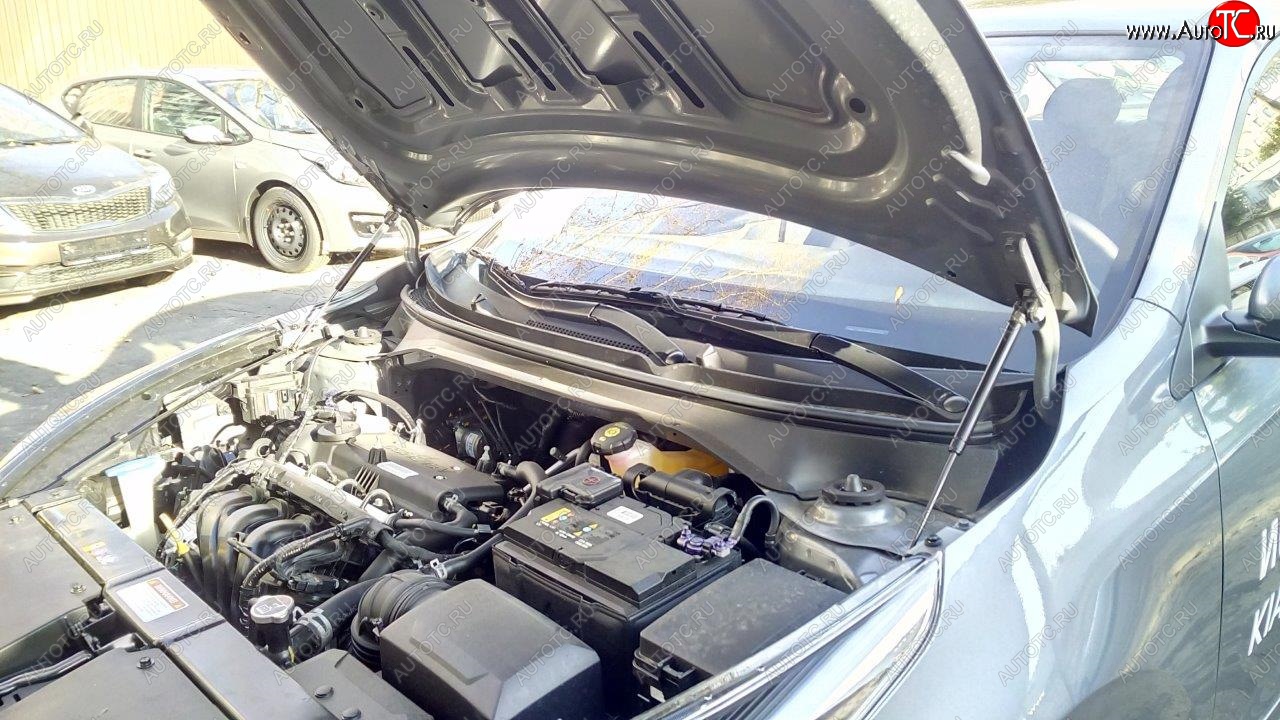 2 049 р. Упоры капота Russtal KIA Rio 4 FB дорестайлинг седан (2016-2020)  с доставкой в г. Пермь
