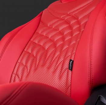 20 999 р. Чехлы для сидений Lord Autofashion Байрон ПРЕЗИДЕНТ (экокожа, спинка 60/40, 3 Г-образных подголовника)  KIA Rio ( 4 FB,  X-line,  4 YB,  X) (2016-2025) дорестайлинг седан, дорестайлинг, хэтчбэк, рестайлинг, рестайлинг седан, рестайлинг, хэтчбэк (Красный, вставка красная, строчка красная)  с доставкой в г. Пермь. Увеличить фотографию 2