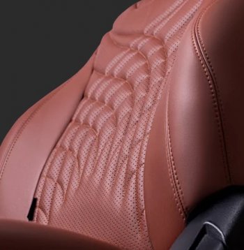 26 399 р. Чехлы для сидений Lord Autofashion Байрон ПРЕЗИДЕНТ (экокожа, спинка 60/40, 3 Г-образных подголовника)  KIA Rio ( 4 FB,  X-line,  4 YB,  X) (2016-2025) дорестайлинг седан, дорестайлинг, хэтчбэк, рестайлинг, рестайлинг седан, рестайлинг, хэтчбэк (Темно-коричневый, вставка темно-коричневая, строчка коричневая)  с доставкой в г. Пермь. Увеличить фотографию 2