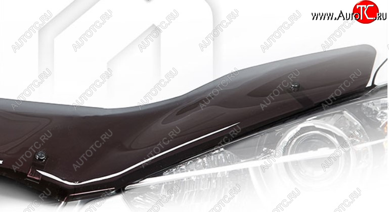 1 999 р. Дефлектор капота на CA-Plastic  KIA Rio  X (2020-2025) рестайлинг (Classic полупрозрачный, Без надписи)  с доставкой в г. Пермь