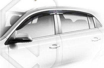 2 099 р. Дефлектора окон на CA-Plastic KIA Rio X рестайлинг (2020-2025) (серия Classic полупрозрачный, Без хром молдинга)  с доставкой в г. Пермь. Увеличить фотографию 2