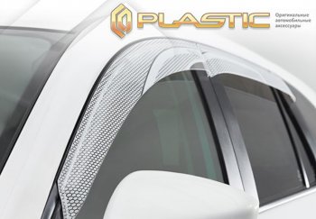 2 199 р. Дефлектора окон CA-Plastic  KIA Rio  X (2020-2025) рестайлинг (Серия Art белая, Без хром молдинга)  с доставкой в г. Пермь. Увеличить фотографию 2