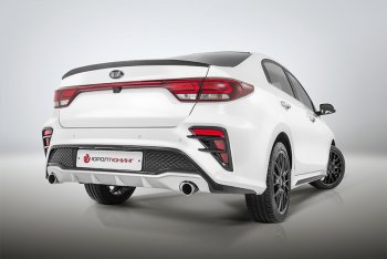 3 899 р. Лип-спойлер Kudos KIA Rio 4 FB дорестайлинг седан (2016-2020) (Неокрашенный)  с доставкой в г. Пермь. Увеличить фотографию 3