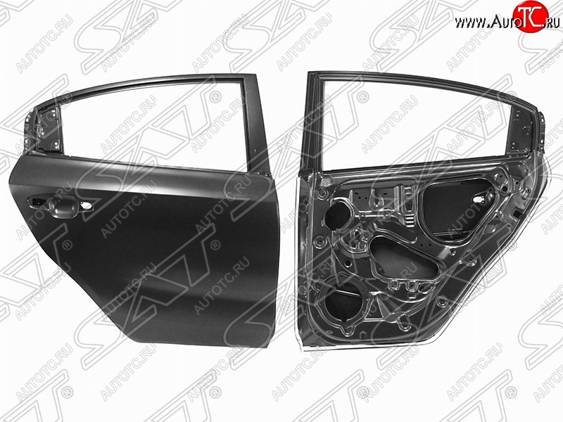 14 999 р. Правая дверь задняя SAT KIA Rio 4 FB дорестайлинг седан (2016-2020) (Неокрашенная)  с доставкой в г. Пермь