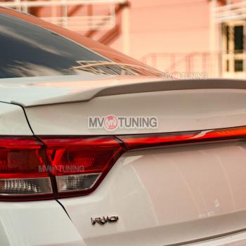 5 399 р. Лип спойлер MV-Tuning KIA Rio 4 FB дорестайлинг седан (2016-2020) (Неокрашенный)  с доставкой в г. Пермь. Увеличить фотографию 2