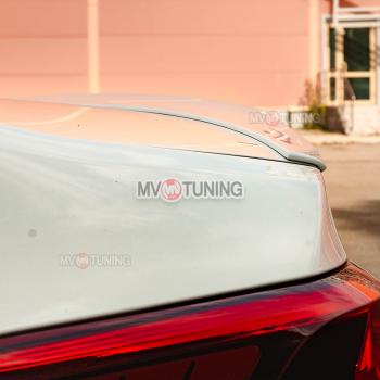 5 399 р. Лип спойлер MV-Tuning KIA Rio 4 FB дорестайлинг седан (2016-2020) (Неокрашенный)  с доставкой в г. Пермь. Увеличить фотографию 3