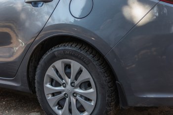 4 549 р. Защитные накладки на арки ArtForm KIA Rio 4 FB дорестайлинг седан (2016-2020) (Поверхность: шагрень)  с доставкой в г. Пермь. Увеличить фотографию 2