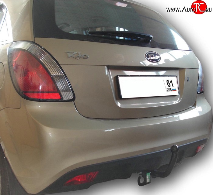 58 999 р. Фаркоп Лидер Плюс  KIA Rio  2 JB (2005-2009) дорестайлинг, хэтчбэк 5 дв. (Без электропакета)  с доставкой в г. Пермь